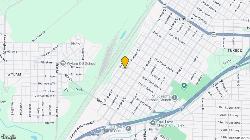 3015 Avenue C Map and Location Details