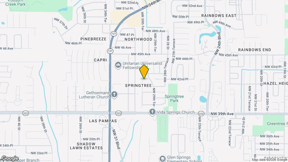 4219 NW 30th Ter Map and Location Details