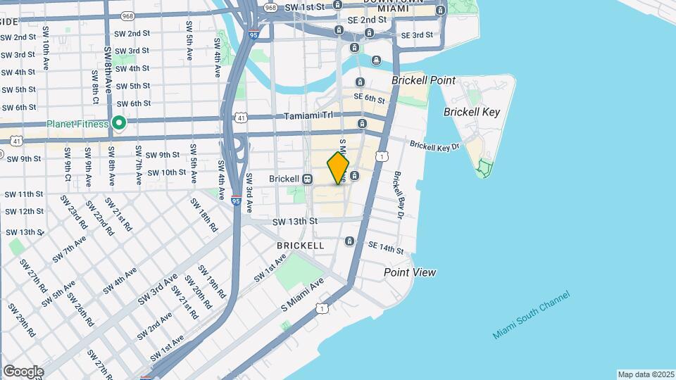 1100 S Miami Ave Map and Location Details