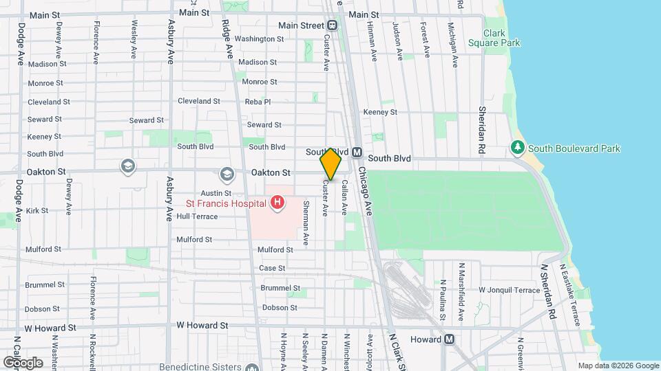 429 Custer Ave, Unit 1 Map and Location Details