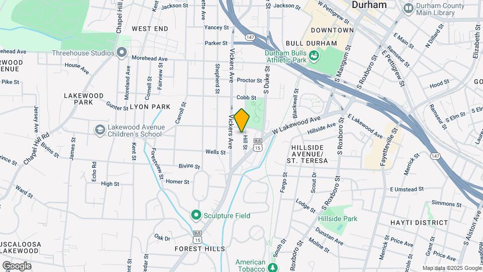 1304 Hill St Map and Location Details
