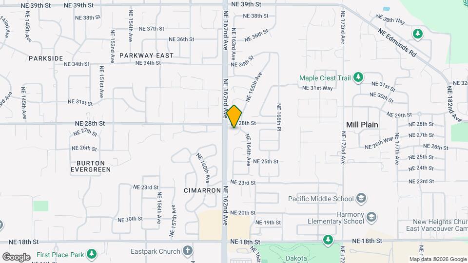 2712 NE 164th Pl Map and Location Details