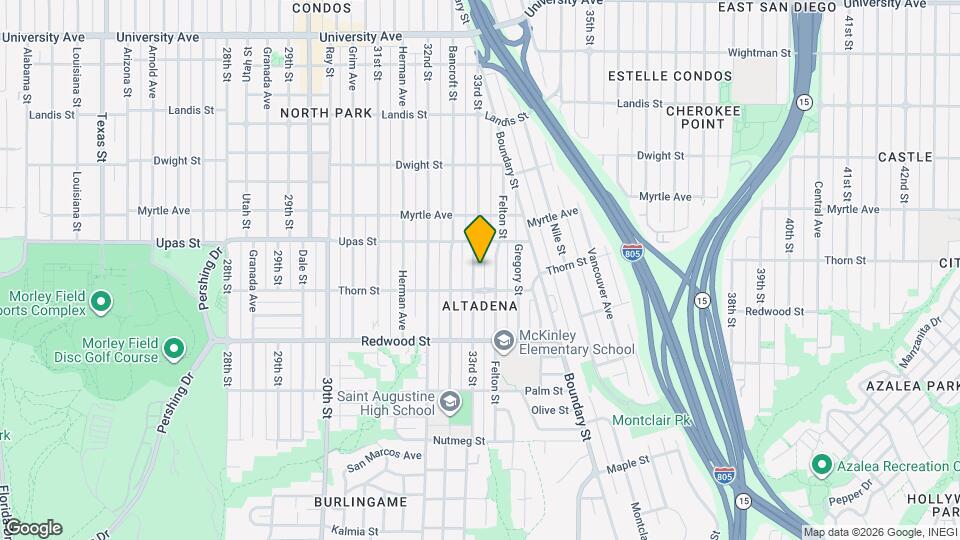 3339 33rd St Map and Location Details