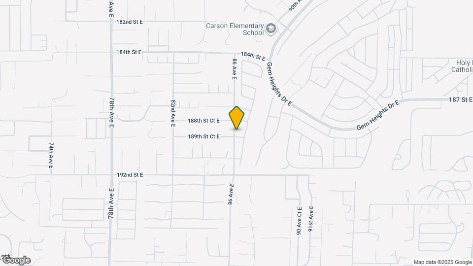 8605 189th St Ct E Map and Location Details
