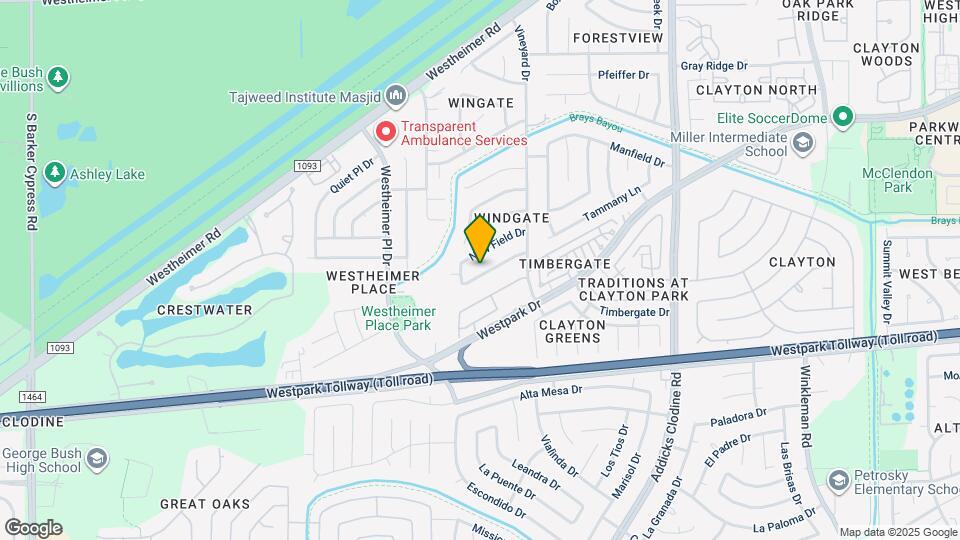 16218 Olive Glen Dr Map and Location Details