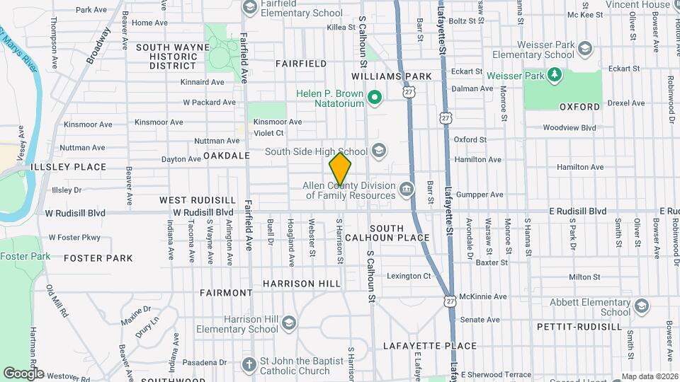 3730 S Harrison St Map and Location Details