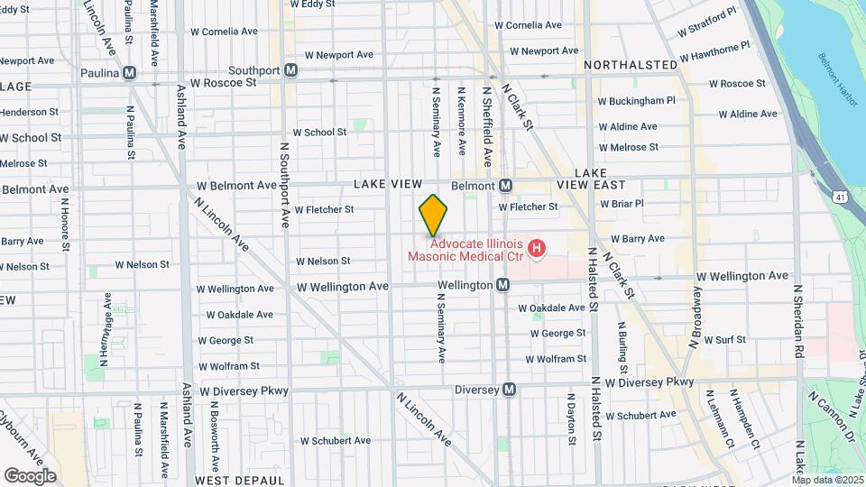 3050 N Seminary Ave, Unit M07B Map and Location Details