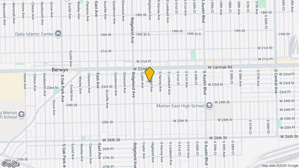 2240 Highland Ave Map and Location Details