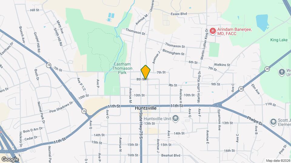 802 University Ave Mapa y Detalles de la Ubicación