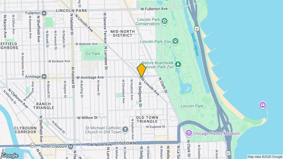 1970 N Lincoln Ave Mapa y Detalles de la Ubicación