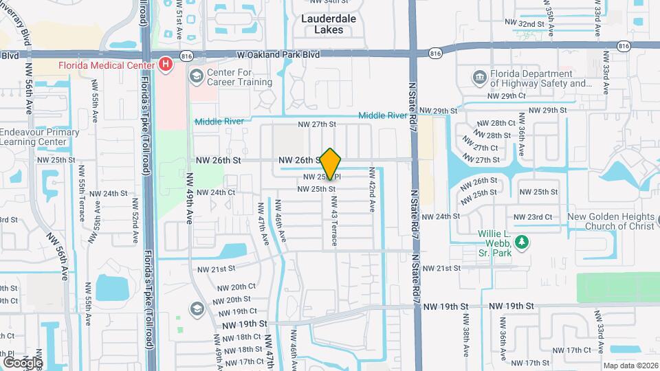 4351 NW 25th St Map and Location Details