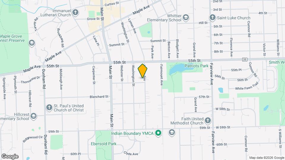 5552 Lyman Ave Map and Location Details