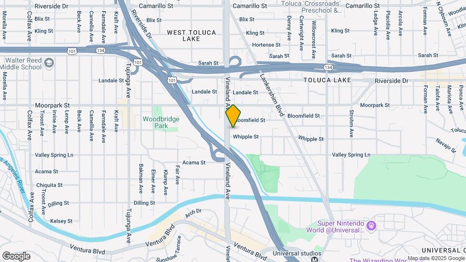 4310 Vineland Ave Map and Location Details