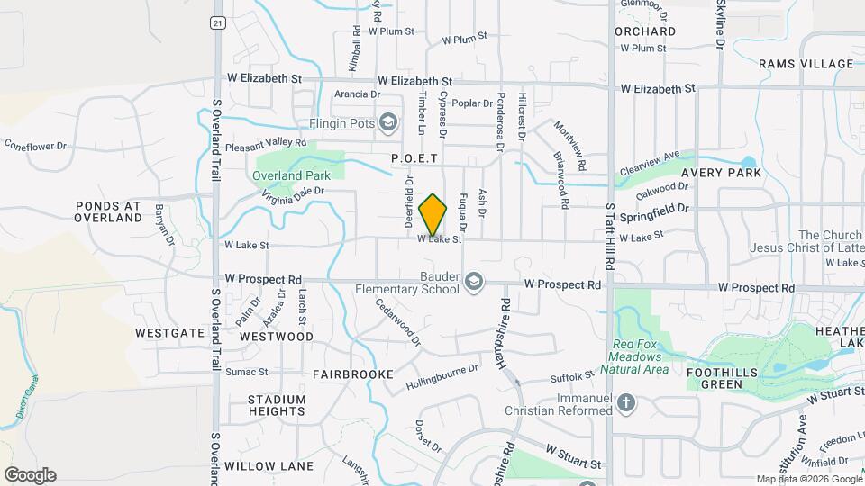 2507 W Lake St Map and Location Details