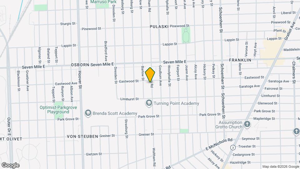 18703 Waltham St Map and Location Details