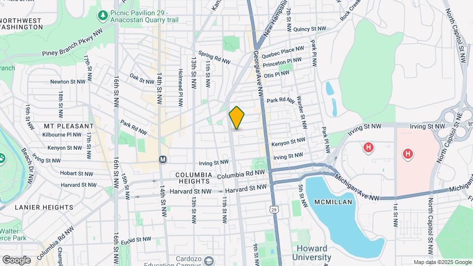 834 Lamont St NW, Unit Unit A Map and Location Details