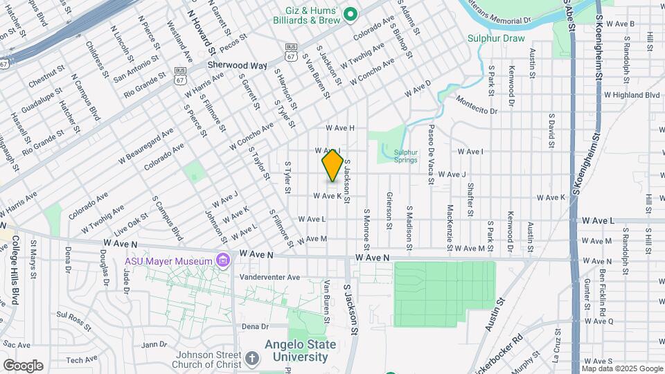 1418 S Van Buren St Map and Location Details