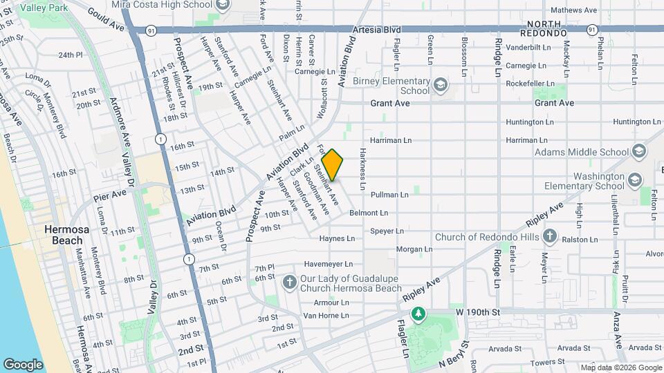 1120 Steinhart Ave Mapa y Detalles de la Ubicación
