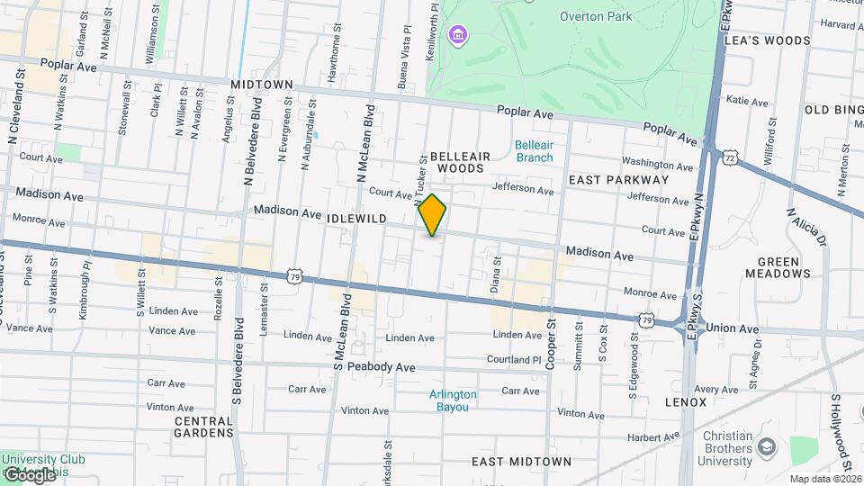 1957 Madison Ave, Unit 3 Mapa y Detalles de la Ubicación