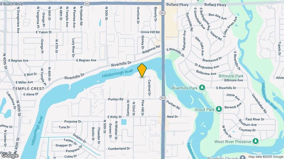 8020 Pine Hill Dr Map and Location Details