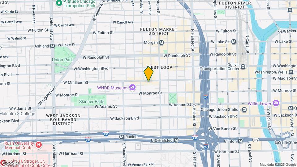 1041 W Madison St Map and Location Details
