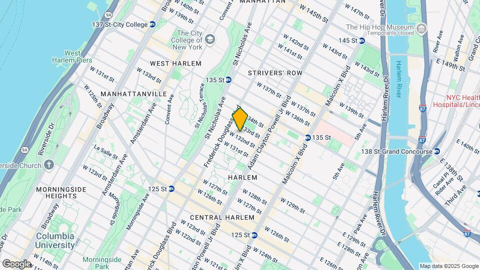 257 W 132nd St Map and Location Details