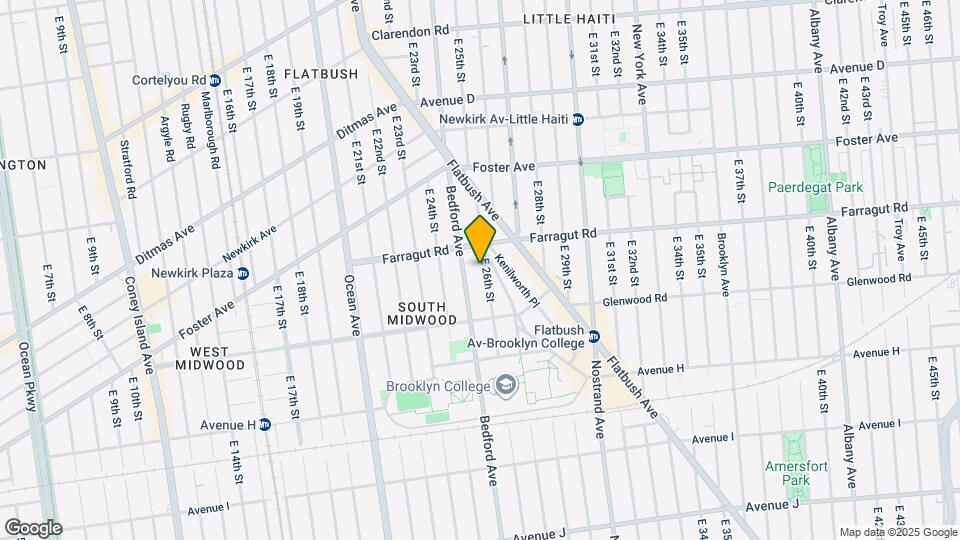 624 E 26th St Map and Location Details