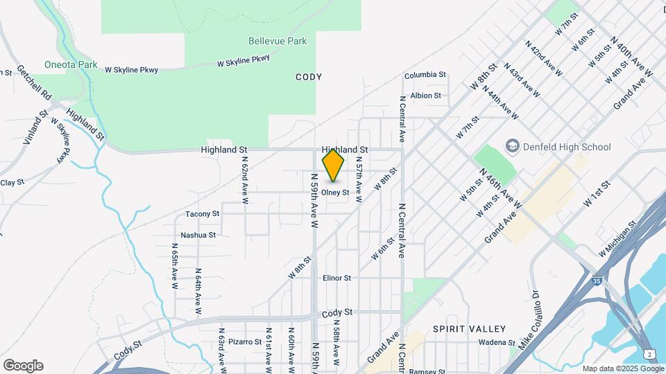 5803 Olney St Map and Location Details