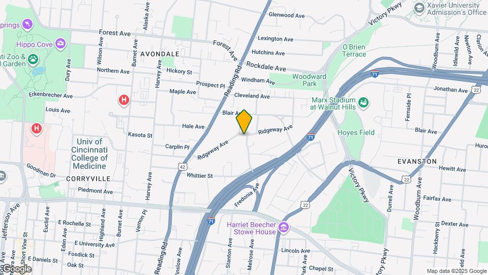 807 Ridgeway Ave Map and Location Details