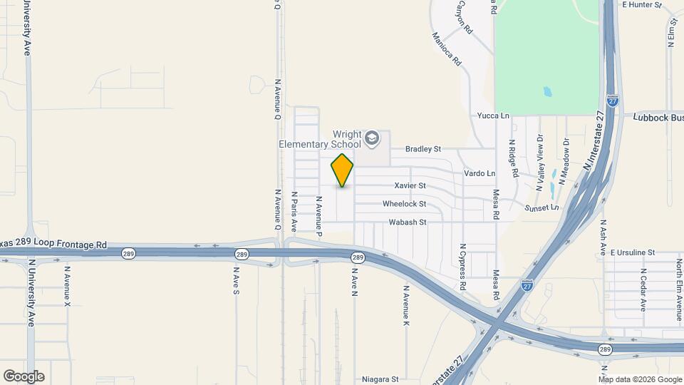 2424 N. Ave. O- Mapa y Detalles de la Ubicación