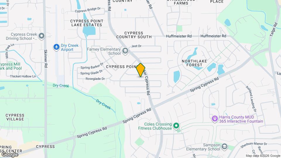 16222 Cypress Point Dr Map and Location Details