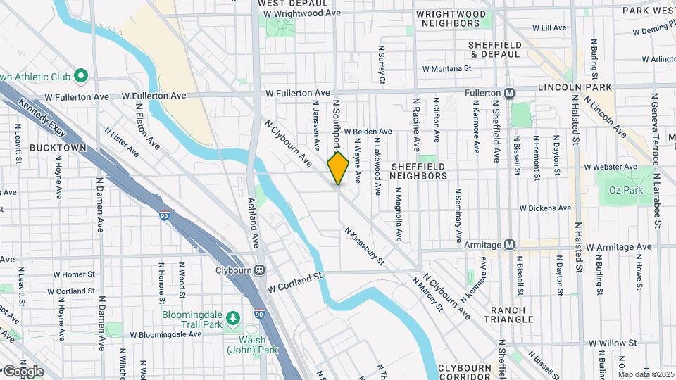 2129 N Southport Ave Map and Location Details