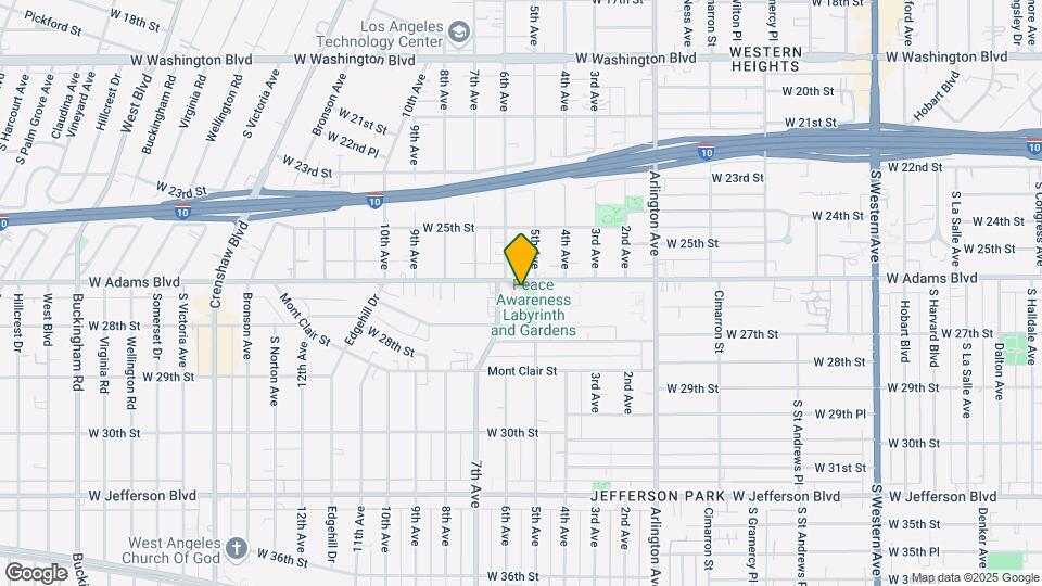 3528 W Adams Blvd Map and Location Details