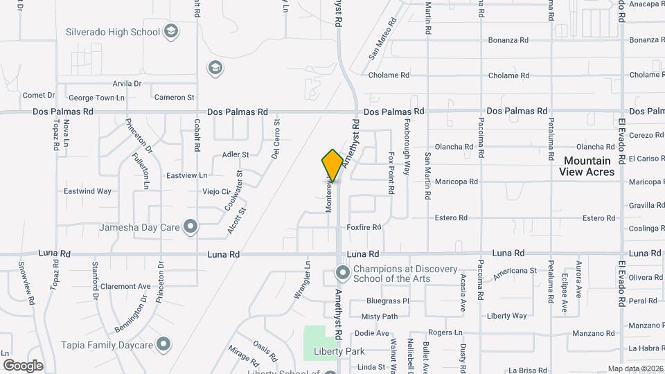 13489 Monterey Way Map and Location Details