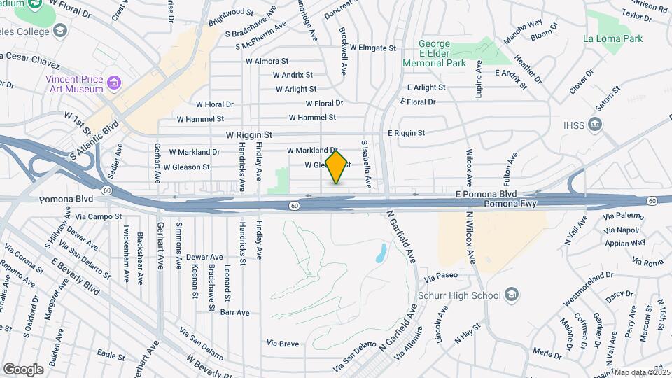 249 W Pomona Blvd Mapa y Detalles de la Ubicación