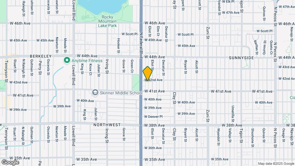 2936 W 42nd Ave Map and Location Details