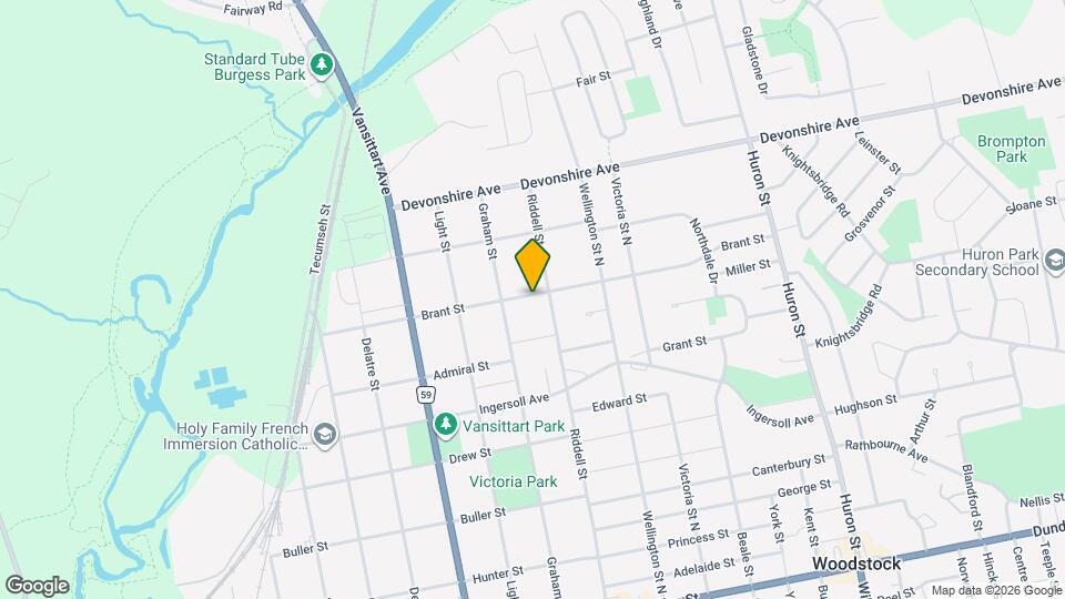 Short-Term 3-Bedroom Home in Woodstock!! Map and Location Details