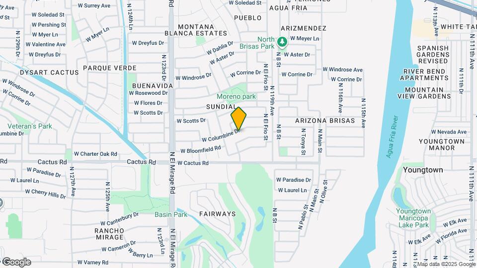 12021 W Columbine Dr Map and Location Details