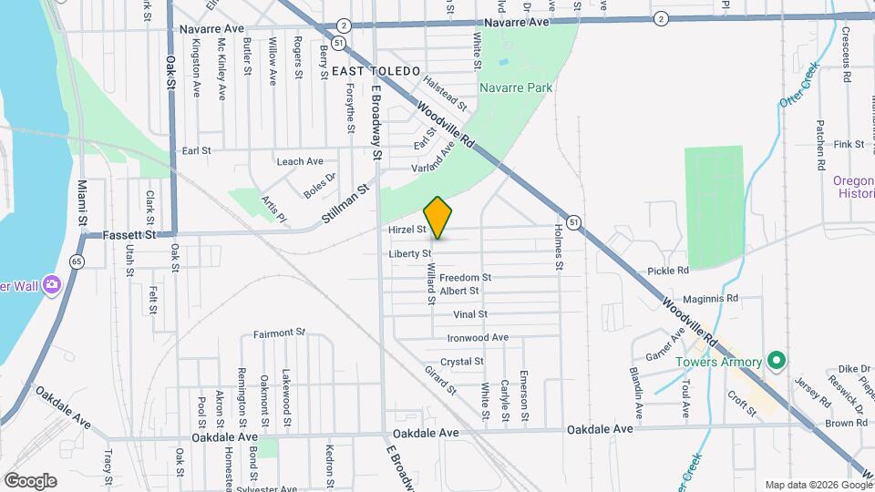 1205 Liberty St Map and Location Details