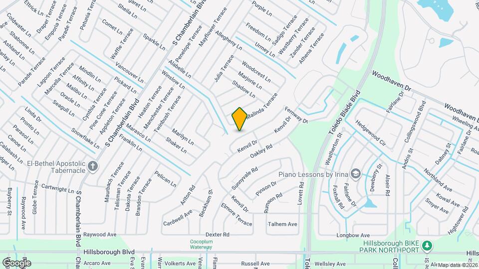 4633 Fernway Dr Map and Location Details