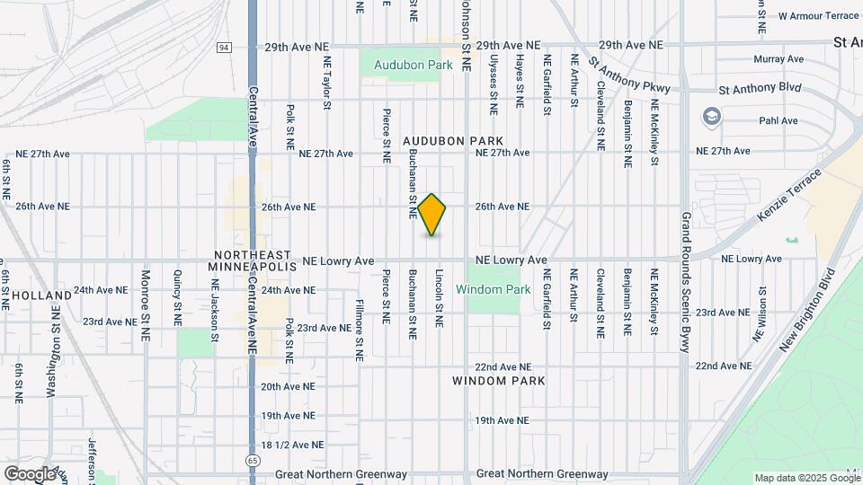 2516 Lincoln St NE Map and Location Details