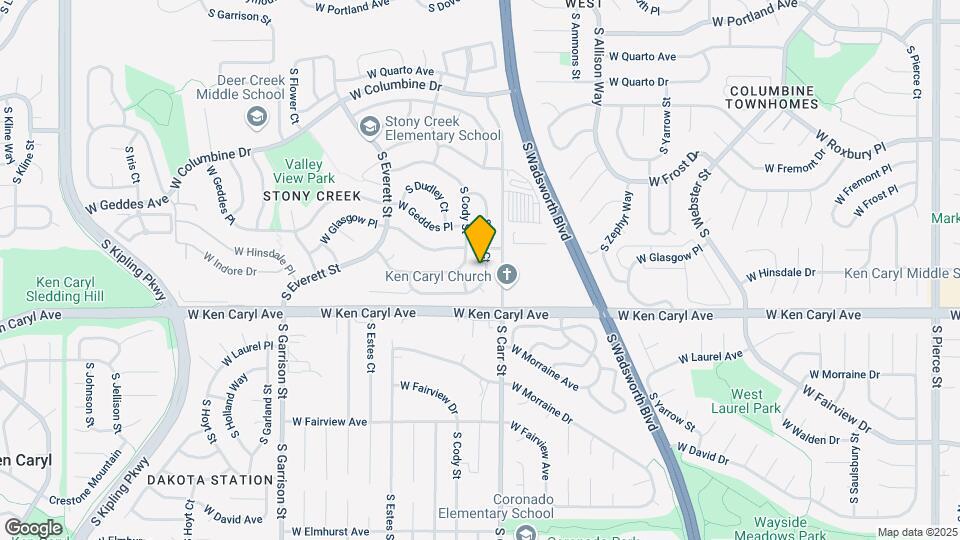 7411 S Carr Ct Map and Location Details