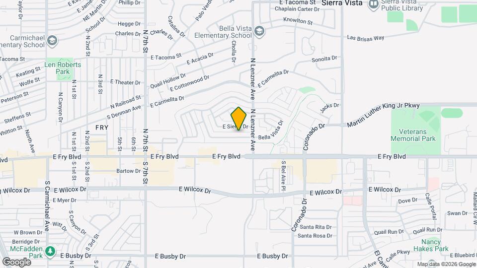 1401 Bella Vista Dr Map and Location Details