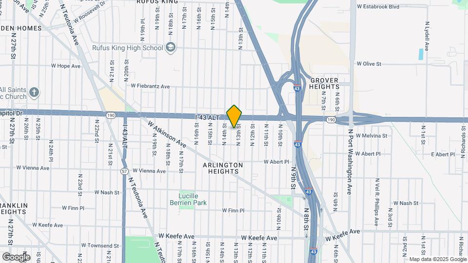 3935 N 13th St, Unit Lower Map and Location Details