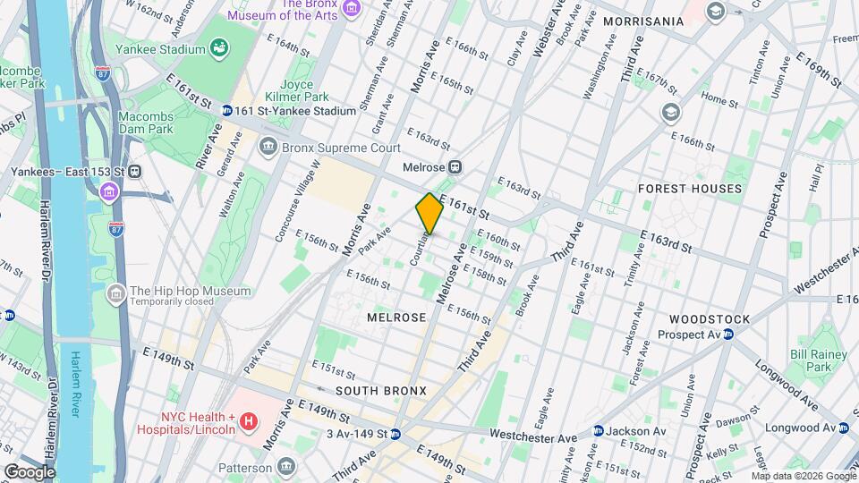 808 Courtlandt Ave Map and Location Details