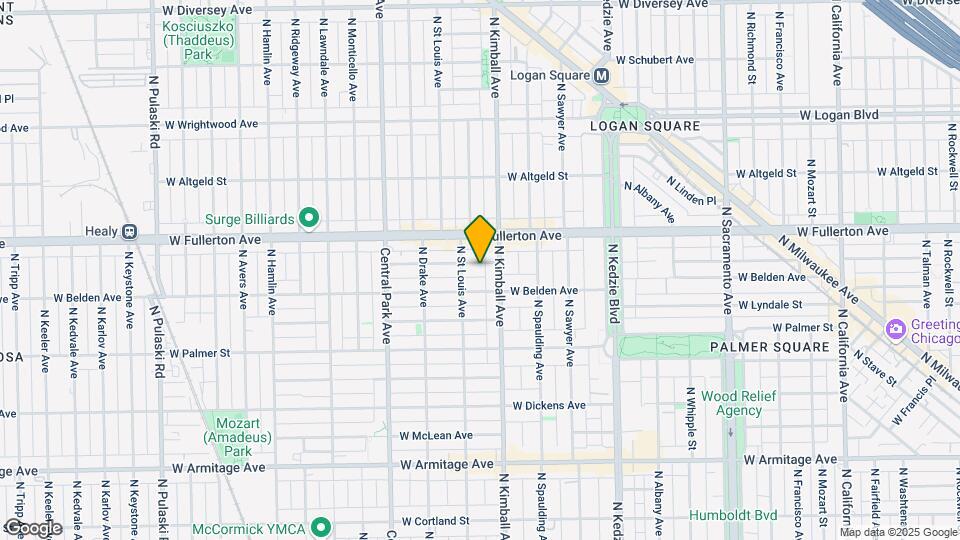 3419 W Medill Ave Mapa y Detalles de la Ubicación