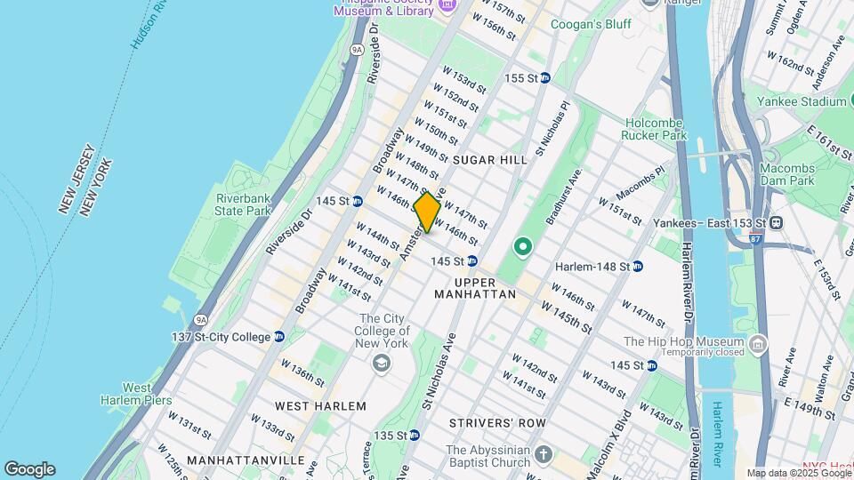477 W 145th St Map and Location Details