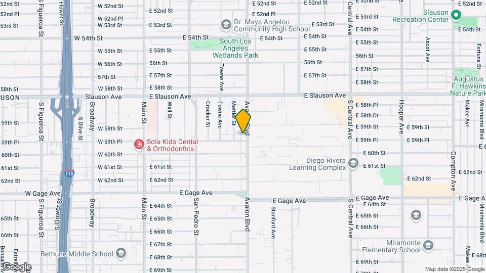 5937-5957 Avalon Blvd Mapa y Detalles de la Ubicación
