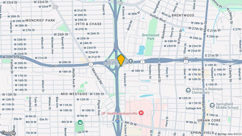 914 W 19th St Map and Location Details