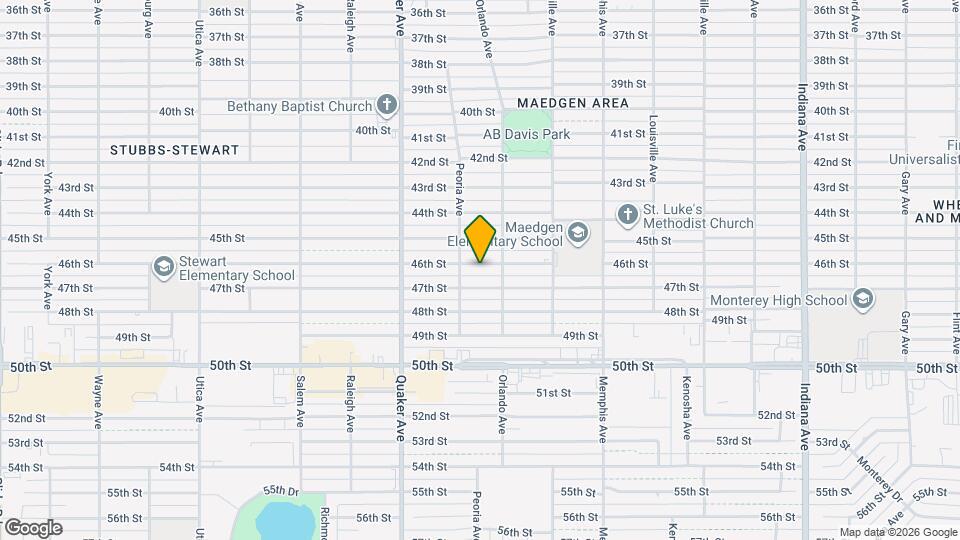 4207 46th St Mapa y Detalles de la Ubicación
